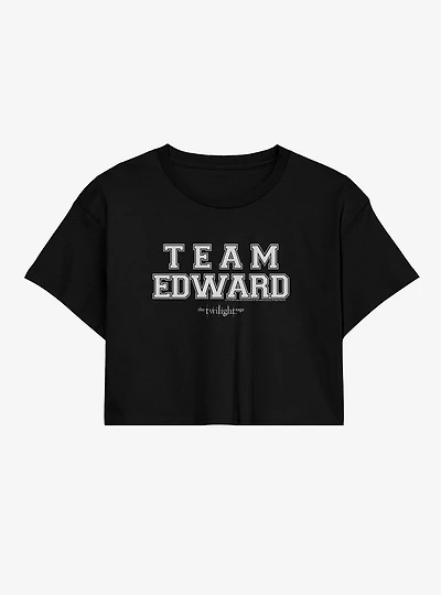 Twilight Team Edward Womens Crop T-Shirt