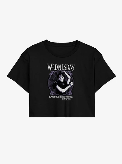 Wednesday Tonight Was Torture Dance Womens Crop T-Shirt