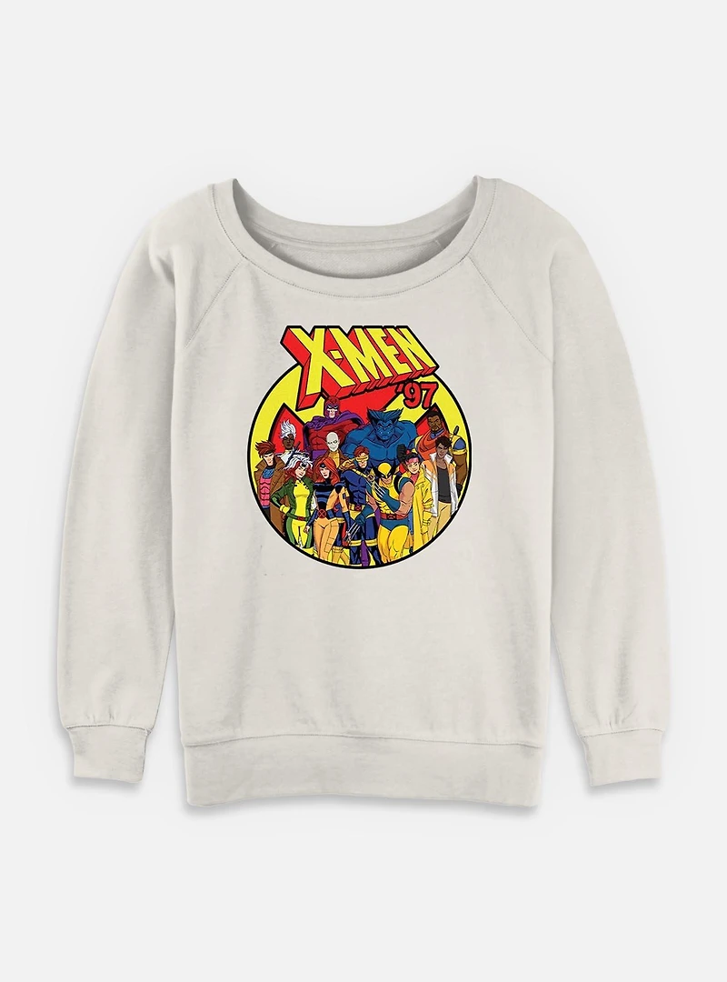 Marvel X-Men 97 Retro Icon Womens Slouchy Sweatshirt