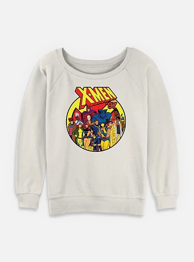Marvel X-Men 97 Retro Icon Womens Slouchy Sweatshirt