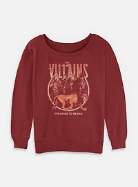 Disney Villains It's Good To Be Bad Womens Slouchy Sweatshirt