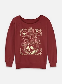Disney Villains Evil Queens Apple Ochard Womens Slouchy Sweatshirt