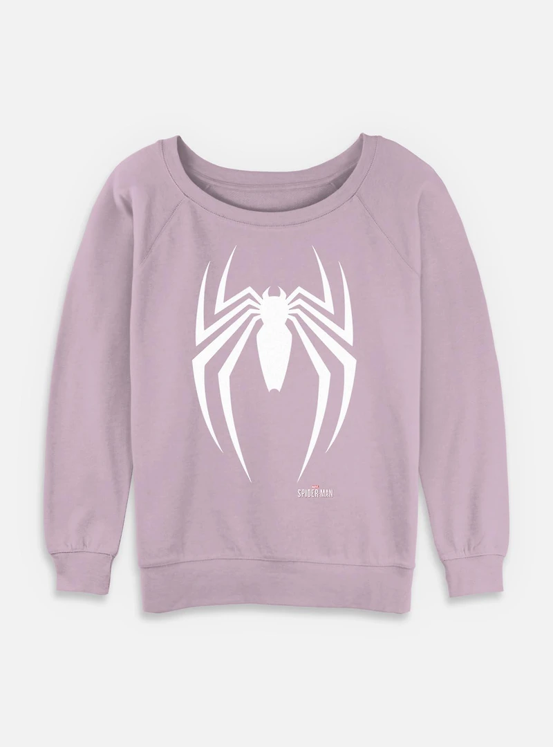 Marvel Spider-Man Spider Icon Womens Slouchy Sweatshirt