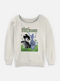 Edward Scissorhands Outside Collage Womens Slouchy Sweatshirt