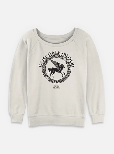 Percy Jackson And The Olympians Camp Half-Blood  Womens Slouchy Sweatshirt