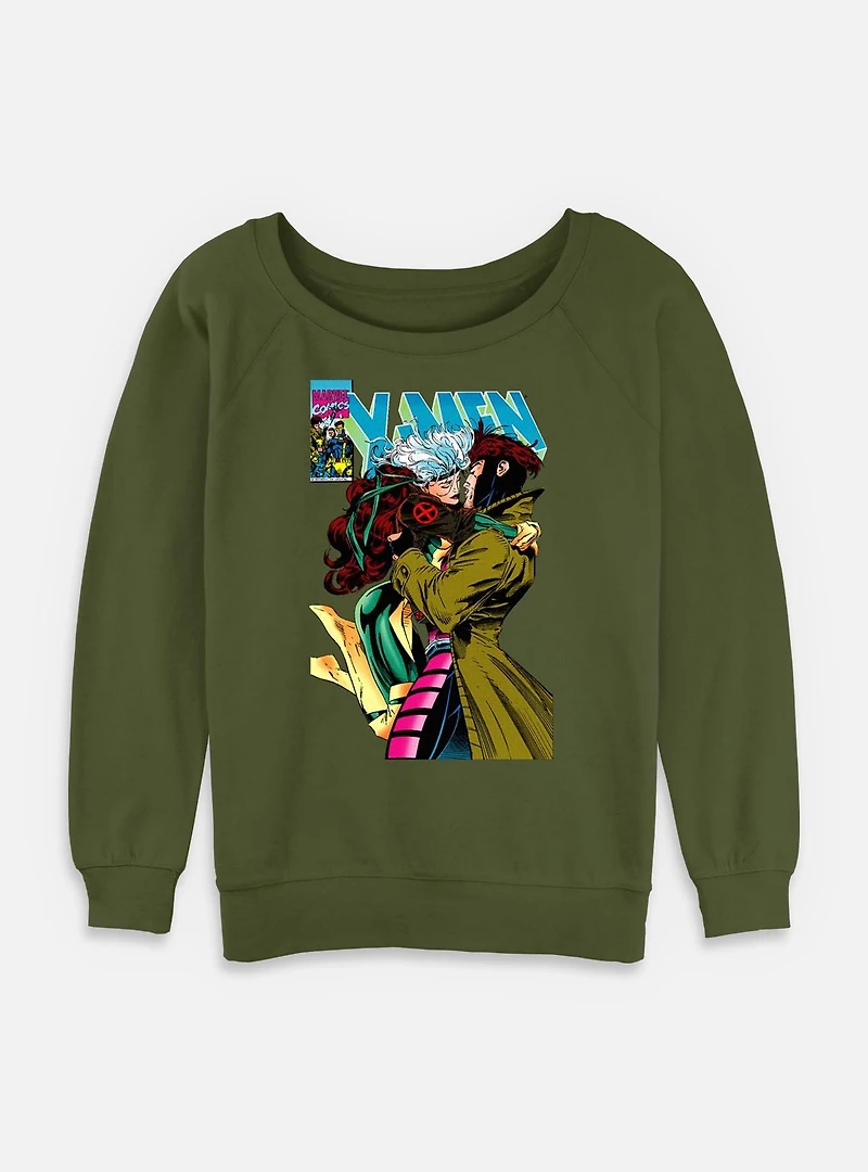 Marvel X-Men Rogue Gambit 4Eva  Womens Slouchy Sweatshirt