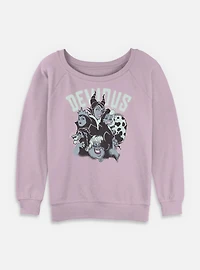 Disney Villains Devious Womens Slouchy Sweatshirt