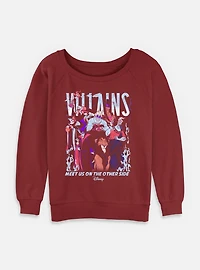 Disney Villains Meet Us On The Other Side Womens Slouchy Sweatshirt