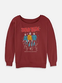 Star Trek Where No One Has Gone Before Womens Slouchy Sweatshirt