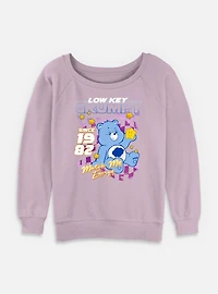Care Bears Lowkey Grumpy Racer Womens Slouchy Sweatshirt