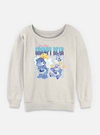 Care Bears Grumpy Bear Collage Womens Slouchy Sweatshirt