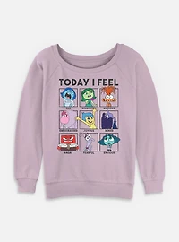 Disney Pixar Inside Out Today I Feel Womens Slouchy Sweatshirt