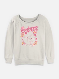 Pokemon Jigglypuff Sings Retro Womens Slouchy Sweatshirt