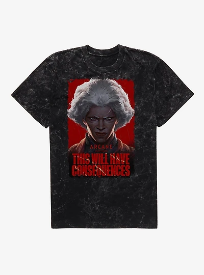 Arcane Ambessa Consequences Mineral Wash T-Shirt