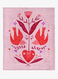 Flying Birds 50x60" Silk Touch Throw Blanket