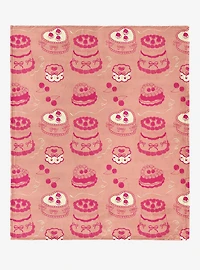 Valentine's Day Cakes 50x60" Silk Touch Throw Blanket