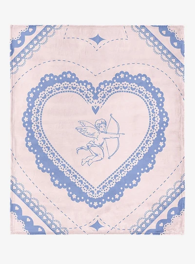 Vintage Hearts 50x60" Silk Touch Throw Blanket