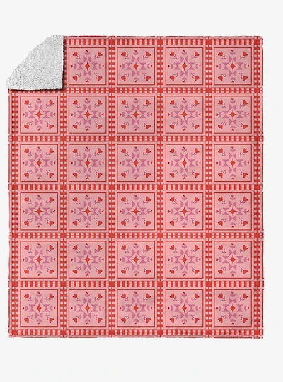 Quilted Silk Touch Sherpa Throw Blanket