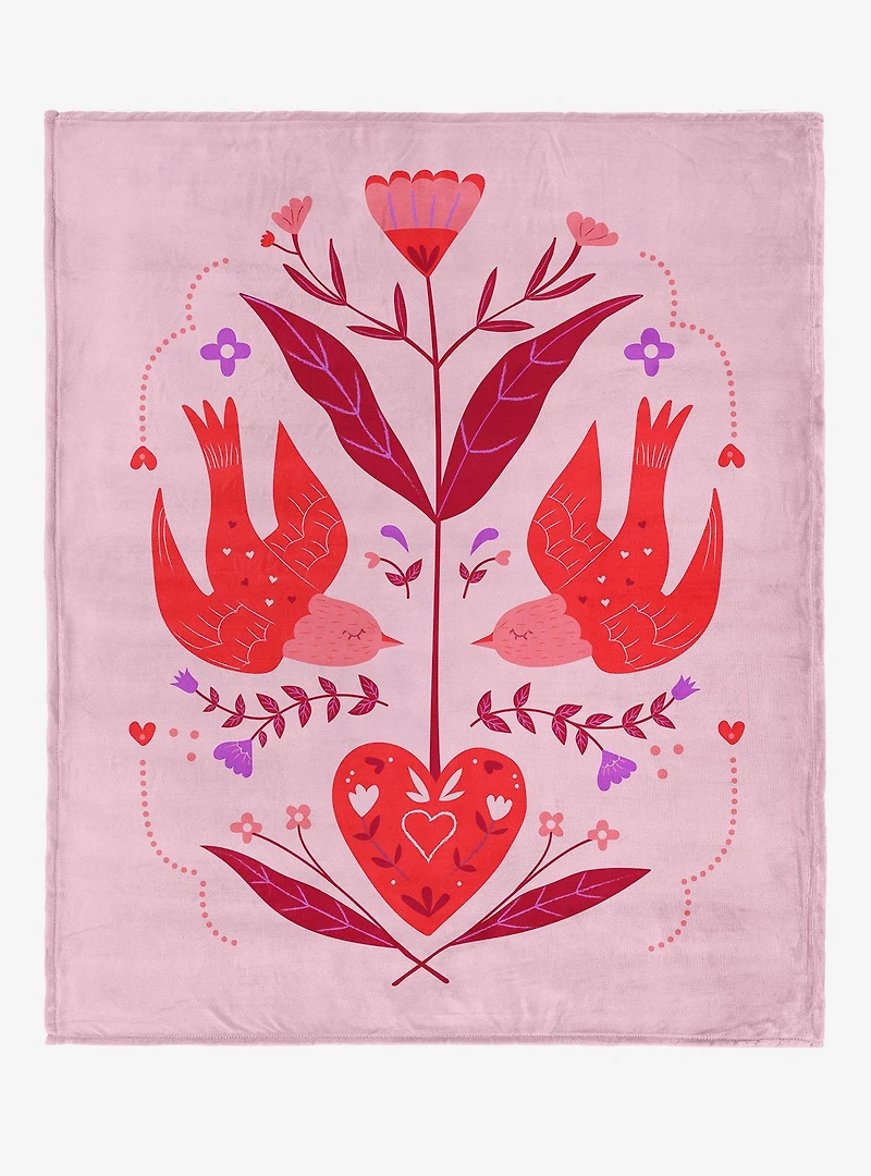Flying Birds 60x80" Silk Touch Throw Blanket