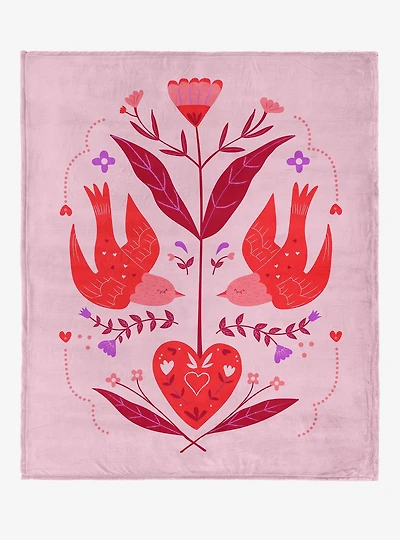 Flying Birds 60x80" Silk Touch Throw Blanket