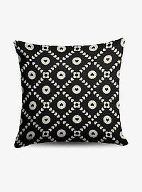 Black Hearts Throw Pillow