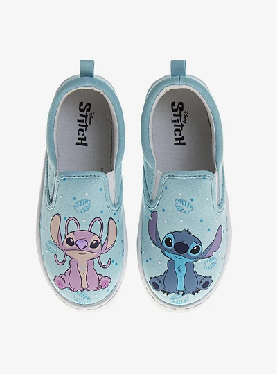 Disney Lilo & Stitch Little Kids Lace Up Low Top Canvas Sneakers