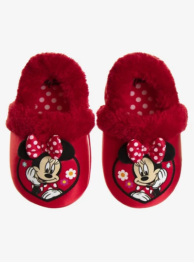 Disney Minnie Mouse Dual Sizes Toddler & Girls Slippers