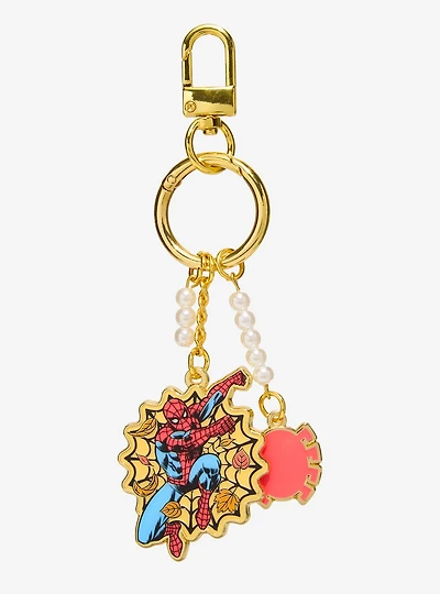 Loungefly Marvel Spider-Man Pearl Multi-Charm Keychain - BoxLunch Exclusive