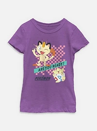 Pokemon Are You Ready Meow Togepi Youth Girls T-Shirt