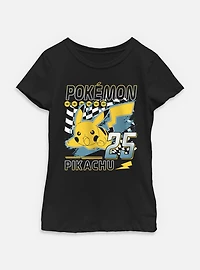 Pokemon Pikachu Lighting Strike Youth Girls T-Shirt