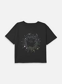 Pokemon Celestial Clefairy Youth Girls Boxy Crop T-Shirt