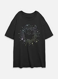 Pokemon Celestial Clefairy Womens Oversized T-Shirt