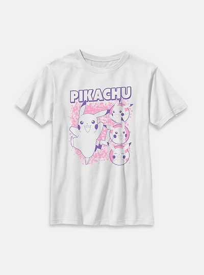 Pokemon Happy Pikachu Icons Youth T-Shirt