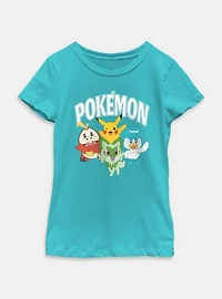 Pokemon Friends Squad Youth Girls T-Shirt