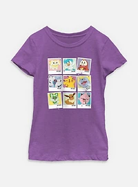 Pokemon Polaroid Group Youth Girls T-Shirt