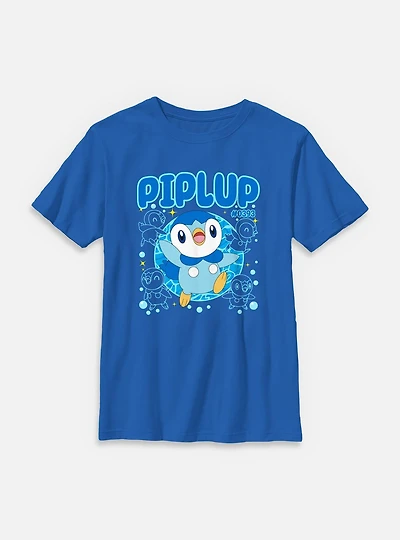 Pokemon Piplup Happy Icon Youth T-Shirt