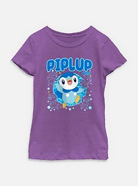 Pokemon Piplup Happy Icon Youth Girls T-Shirt