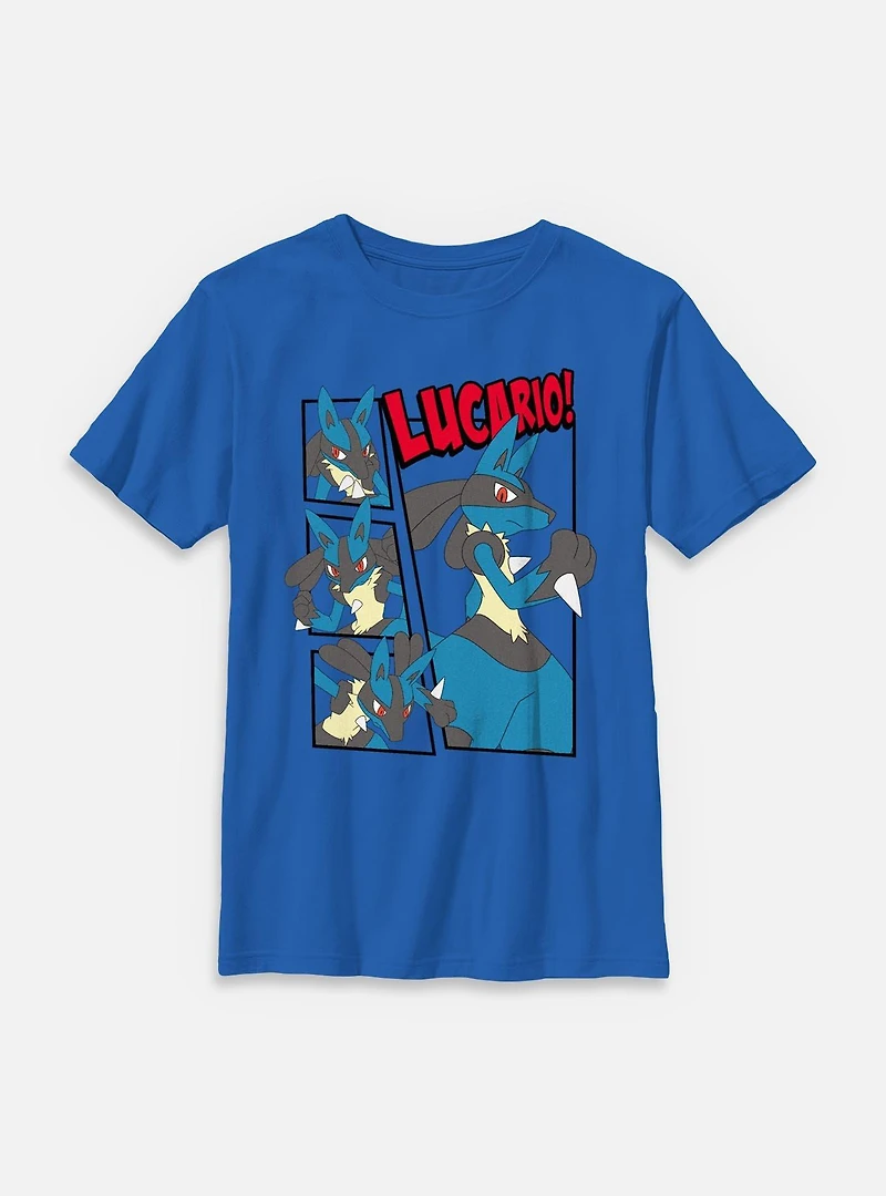 Pokemon Lucario Box Frames Youth T-Shirt