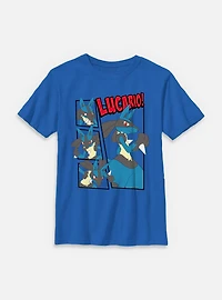 Pokemon Lucario Box Frames Youth T-Shirt