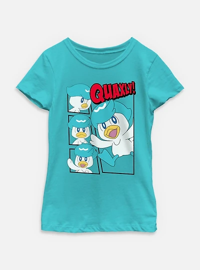 Pokemon Quaxly Box Frames Youth Girls T-Shirt