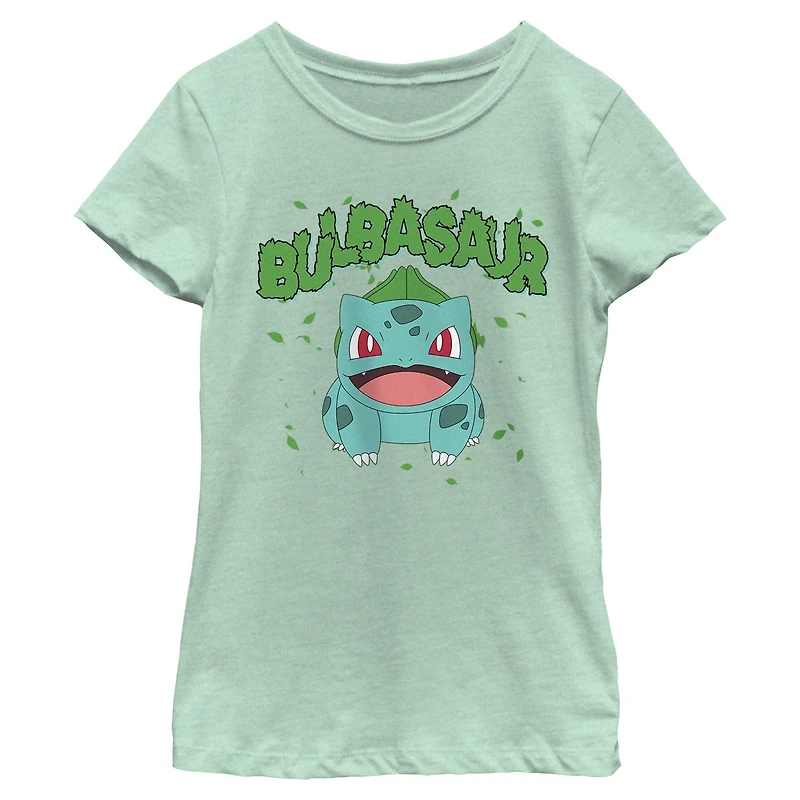 Pokemon Bulbasaur Grass Type  Youth Girls T-Shirt