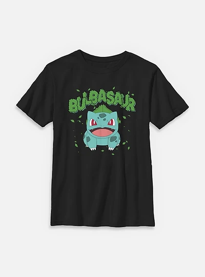 Pokemon Bulbasaur Grass Type  Youth T-Shirt
