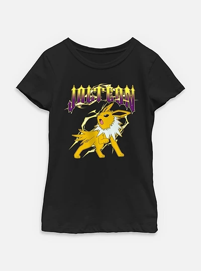 Pokemon Jolteon Thunder Metal Youth Girls T-Shirt