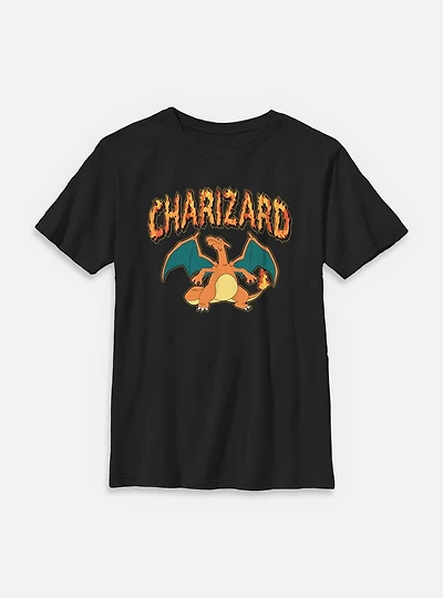 Pokemon Charizard Fire Type Youth T-Shirt