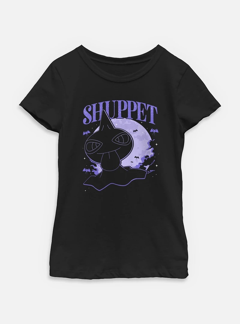 Pokemon Shuppet Sppoky Vibes Youth Girls T-Shirt