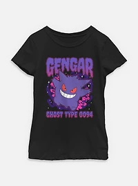 Pokemon Gengar Shadow Type 0094  Youth Girls T-Shirt