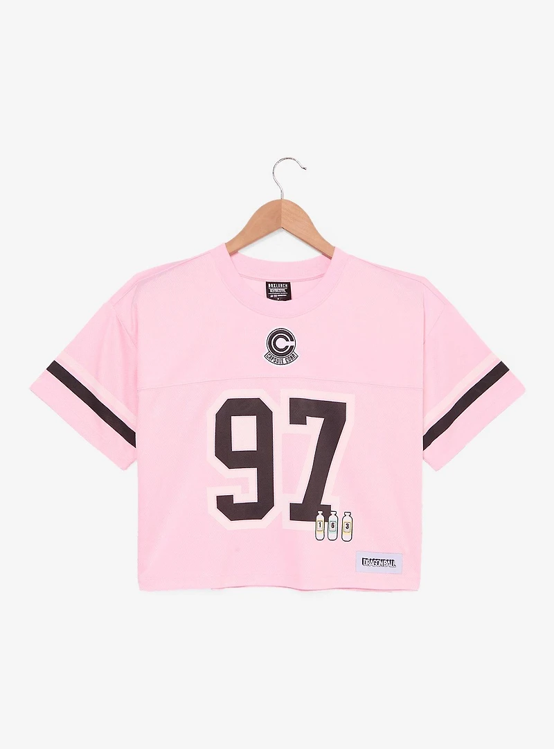 Dragon Ball Bulma Women's Cropped Football Jersey - BoxLunch Exclusive