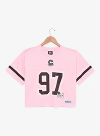 Dragon Ball Bulma Women's Cropped Football Jersey - BoxLunch Exclusive