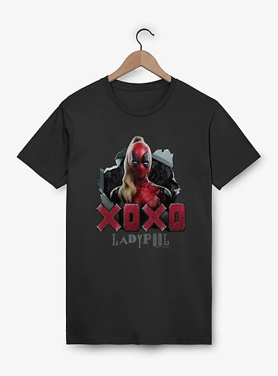Marvel Deadpool & Wolverine XOXO Ladypool T-Shirt