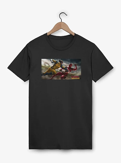 Marvel Deadpool & Wolverine Fighting T-Shirt